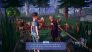 Anna can't get past the tree stumps in Disney Dreamlight Valley (Image via Youtube - Mirraj Gaming)